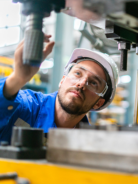 Employees working in industry