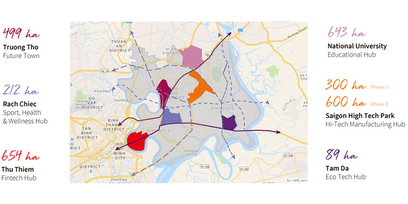 Thu Duc city map