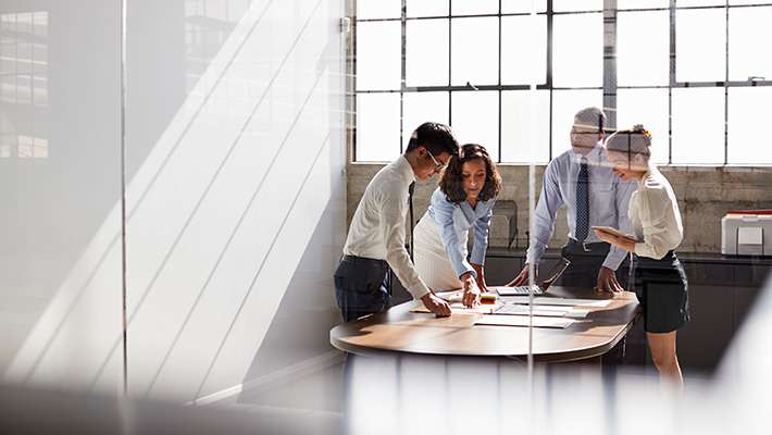 Group of people working