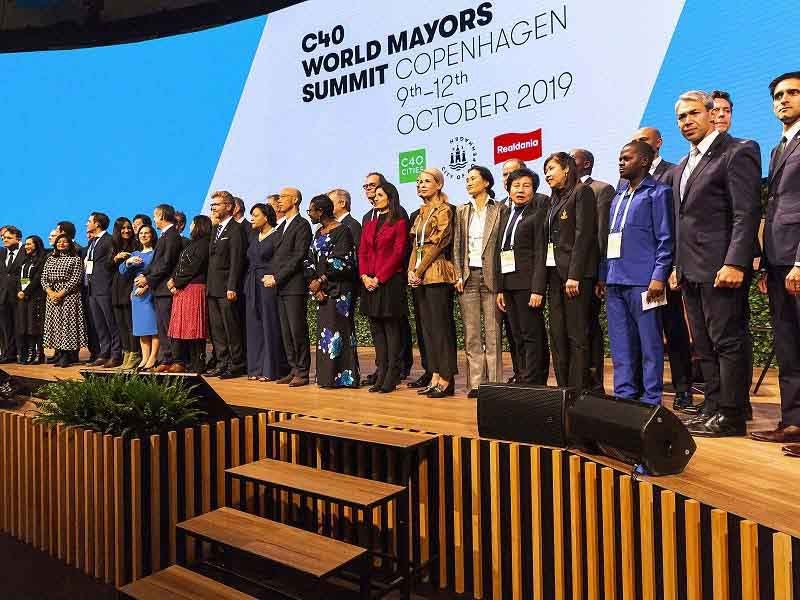 Mayors gather at the C40 World Mayors Summit in Copenhagen, Denmark